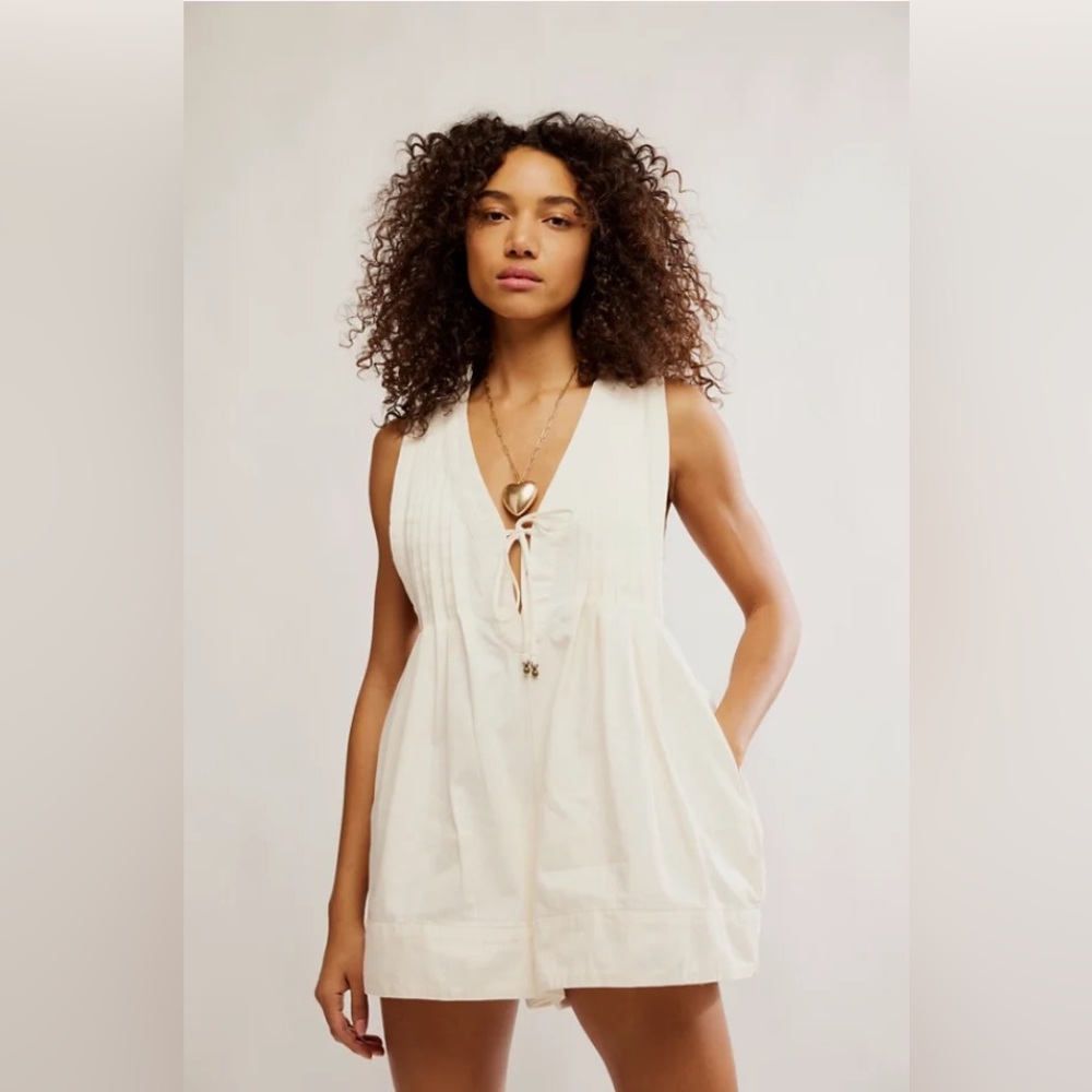 Free People Webster Romper in Ecru